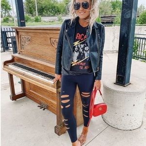 SALE ✨Madeworn LIKE NEW ACDC glitter band shirt!!!